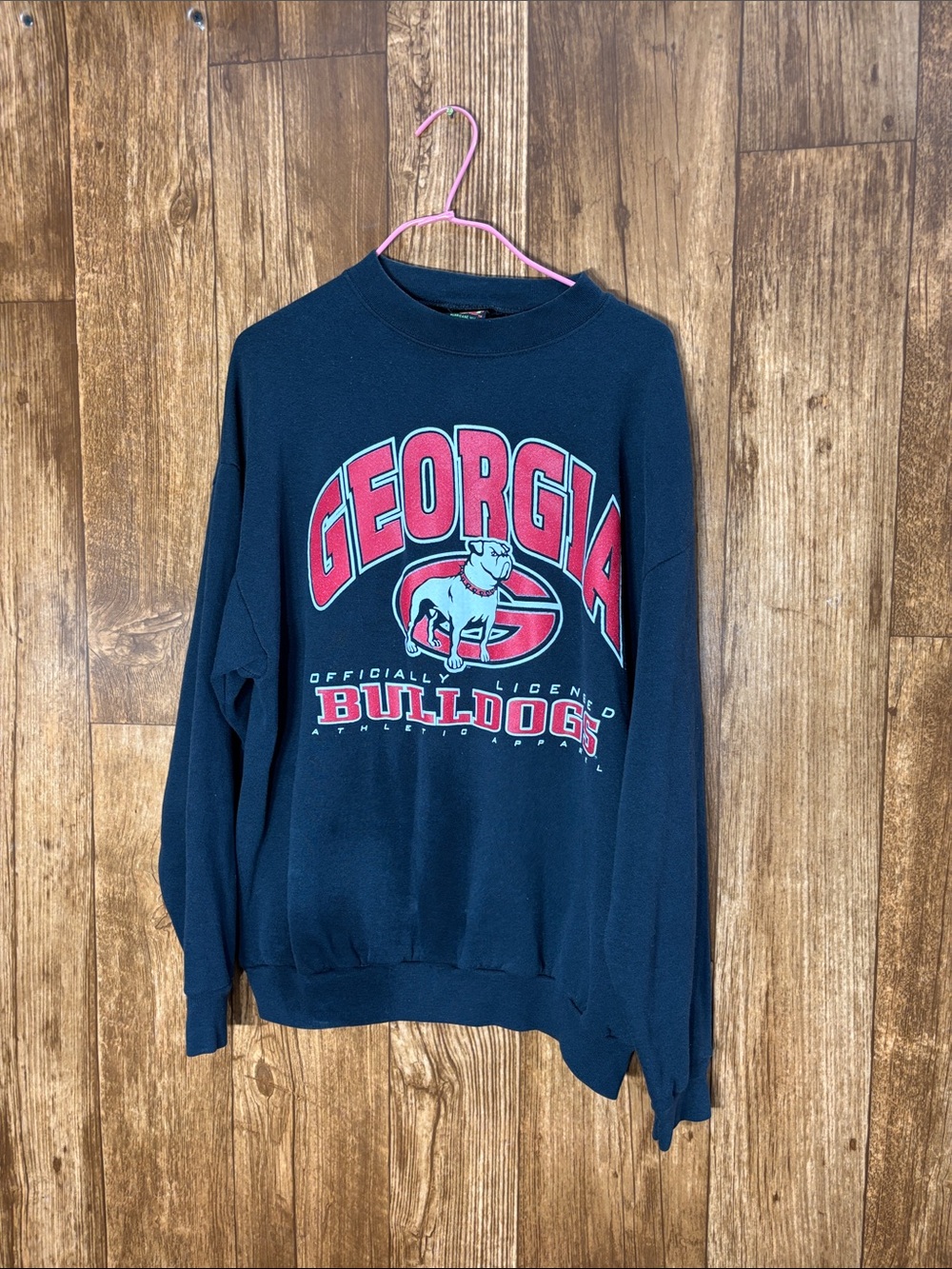 Vintage Georgia Bulldogs Navy Crewneck Sweatshirt